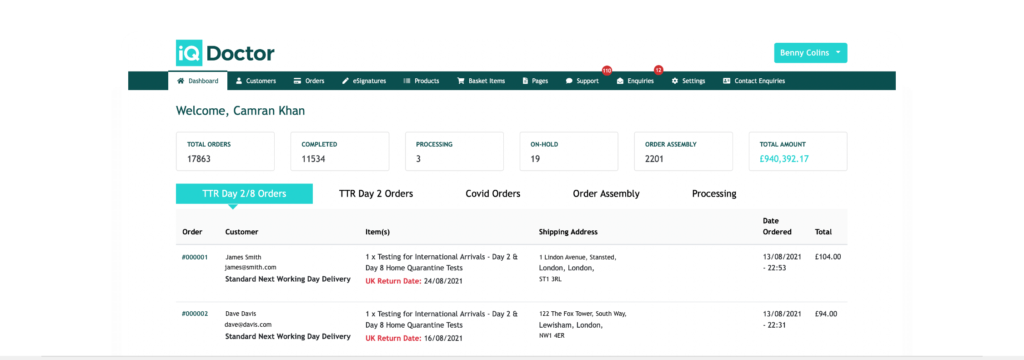 A highly sophisticated, adaptable & logic dashboard